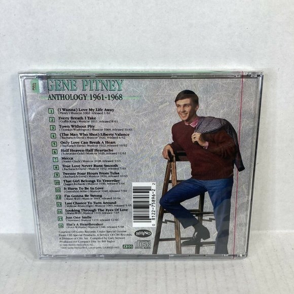 Anthology by Gene Pitney 1961-1968 CD Oldies Teen Pop Retro New Sealed - Picture 2 of 5